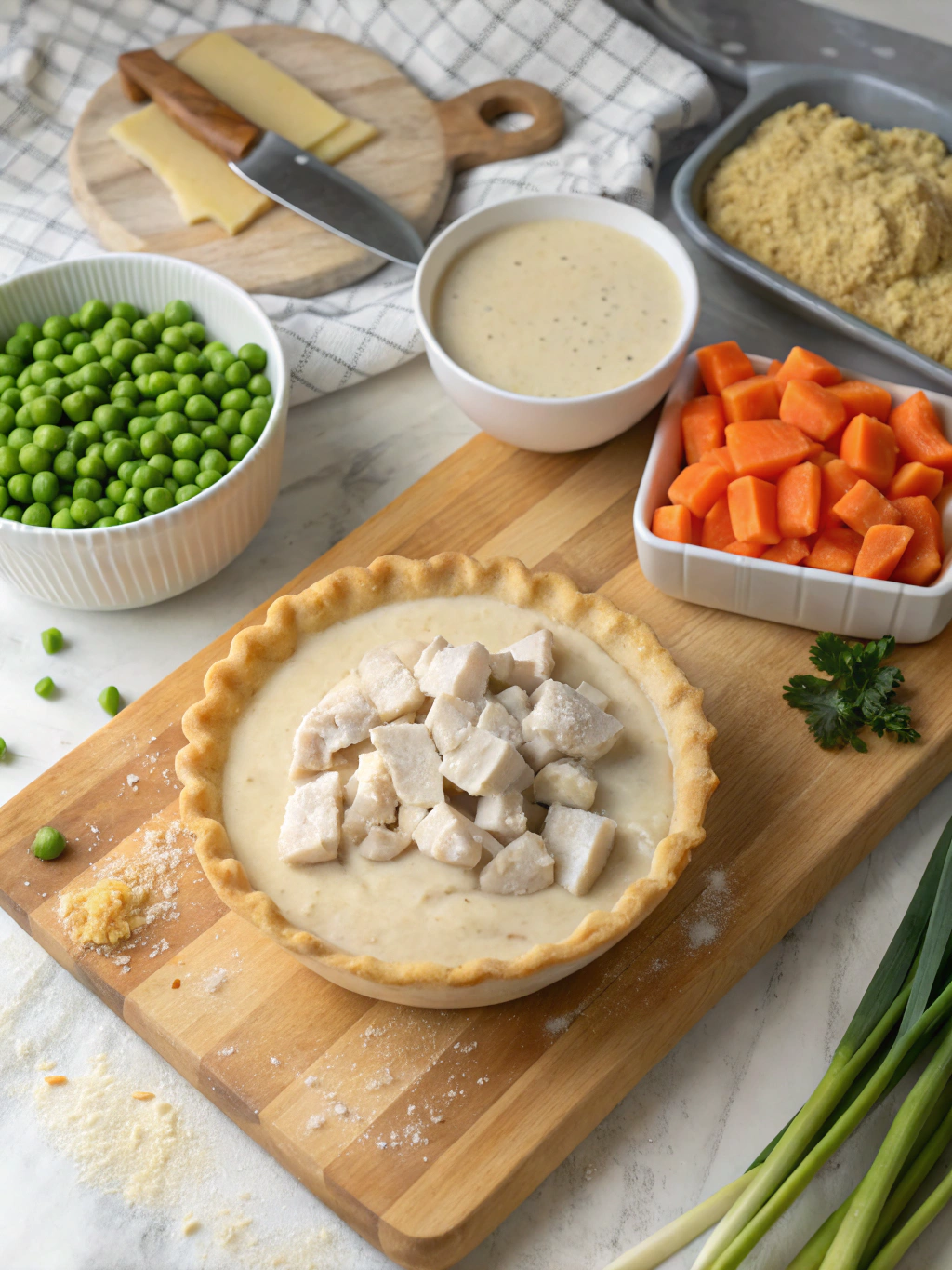 Ingredients for Chicken Pot Pie