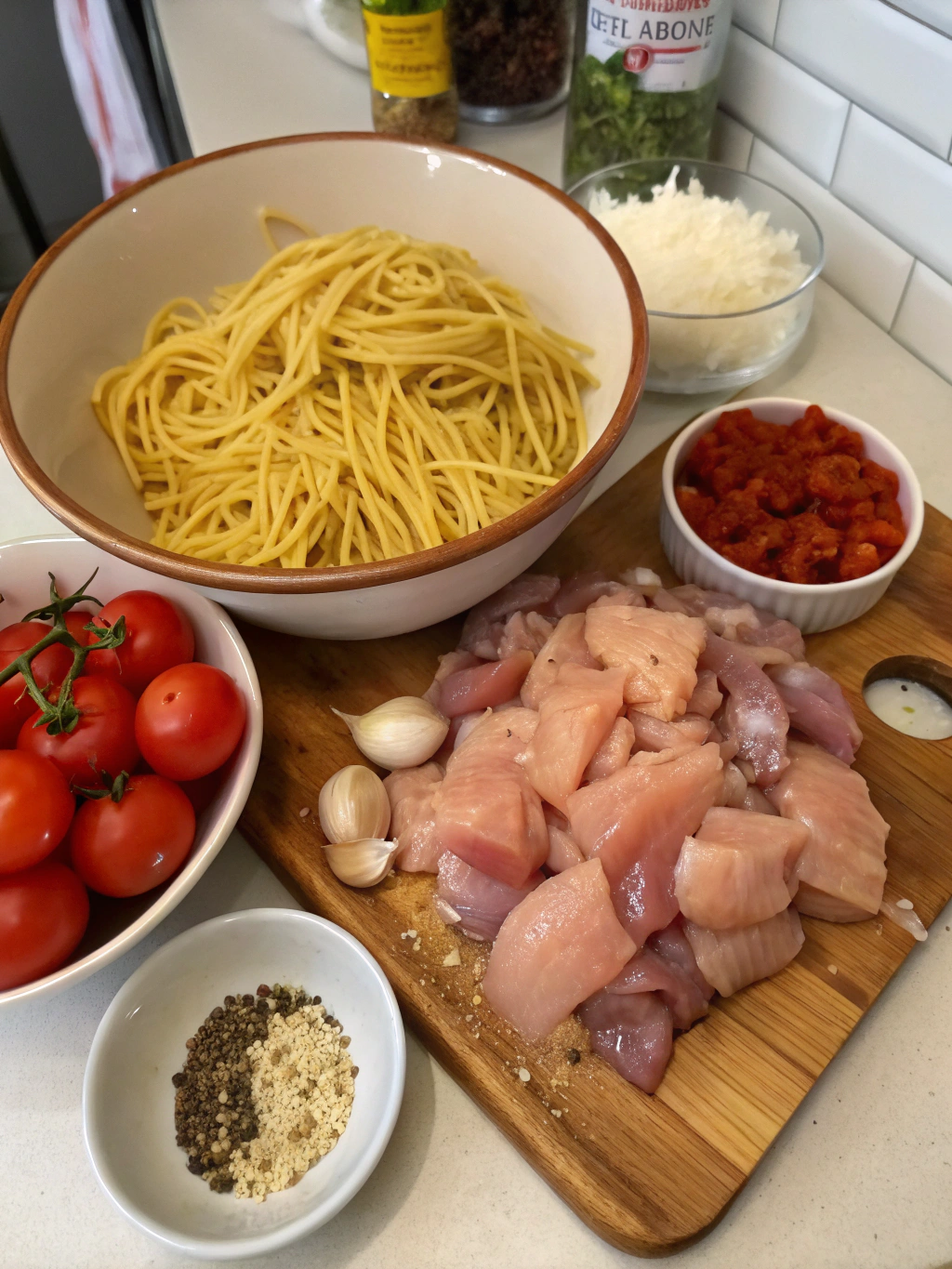 Chicken Spaghetti Ingredients