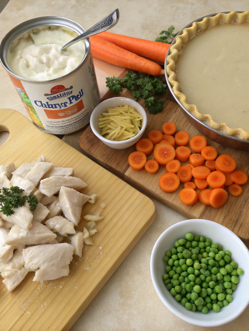 Easy Chicken Pot Pie Ingredients
