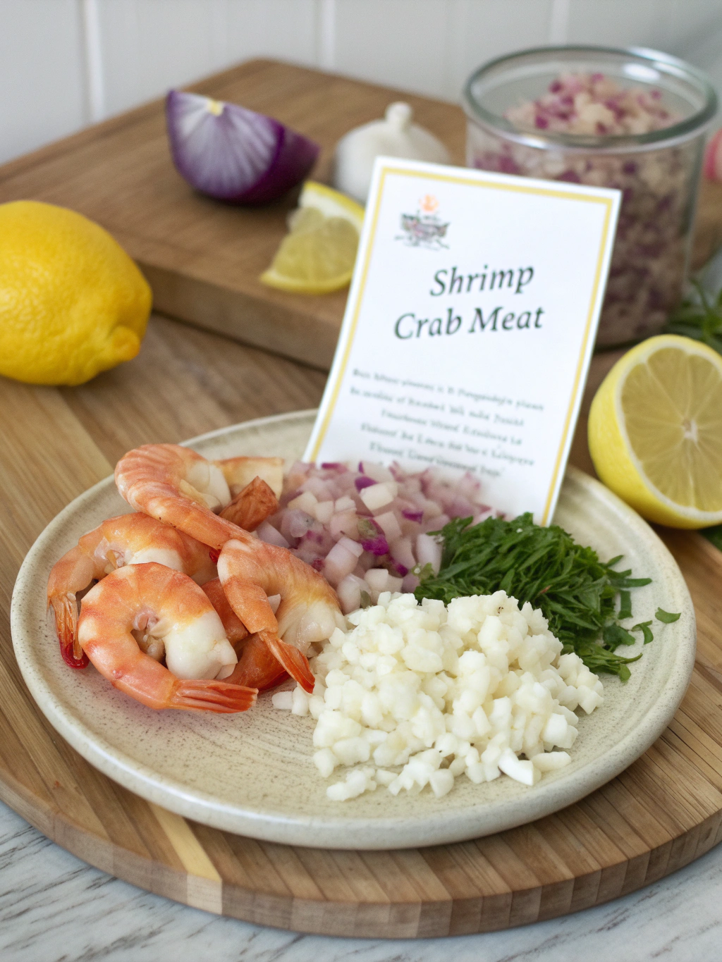 Shrimp and Crab Meat Recipes Ingredients